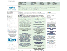 Tablet Screenshot of pavs.org.uk